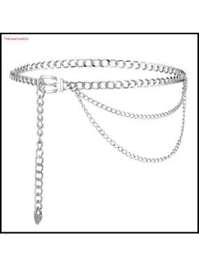 Plus Size Metal Chain Waist Belt Adjustable Body Chain